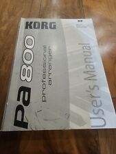 Korg pa800 manuals for sale  MITCHAM