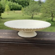 Vintage 1980s Lenox Scalloped  Footed Pedestal Centerpiece Bowl w/Platinum Trim for sale  Shipping to South Africa