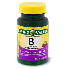 Micropastillas Spring Valley Sublingual vitamina B12 500 mcg - 200 quilates ENVÍO GRATUITO segunda mano  Embacar hacia Argentina