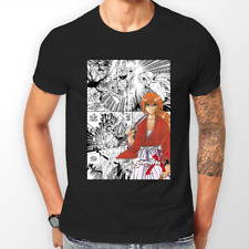 Camiseta unissex Rurouni Kenshin manga tira samurai X anime TODOS OS TAMANHOS, usado comprar usado  Enviando para Brazil