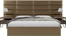 Vant Upholstered Wall Panels Headboard Pack of 4 Metallic Gold Full Queen , used for sale  Shipping to South Africa