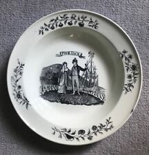 Antique creamware plate for sale  WEYBRIDGE
