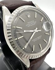 Usado, Relógio automático 1972 vintage mostrador cinza perfeito Rolex Oyster Perpetual Datejust ref.1603 comprar usado  Enviando para Brazil