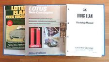 Lotus elan workshop for sale  SEAFORD