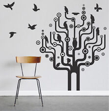 Urban Pájaro árbol Pared Arte Diseño, Cool Árbol Y Pájaro Pared Vinilo, costura Artística árbol, a14 segunda mano  Embacar hacia Spain