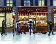 Market Street en Navidad, Panadería Lantern Tree Gift, Refrigerador Fridge Magnet segunda mano  Embacar hacia Argentina
