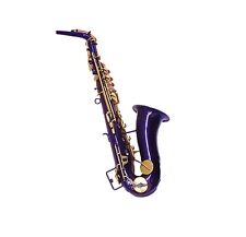 Saxofone roxo polido com estojo rígido e acessório saxofone alto, usado comprar usado  Enviando para Brazil