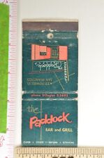 Matchbook cover paddock for sale  East Tawas