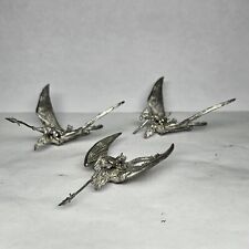 Warhammer AoS/Old World Lizardmen 3x Terradon Riders Skinks Metal OOP  for sale  Shipping to South Africa