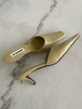 Mules de couro em relevo Jil Sander Croc, 39 comprar usado  Enviando para Brazil