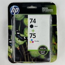 Cartuchos de impressora de tinta tricolor HP 74 preto 75 original do fabricante expirado janeiro de 2014 comprar usado  Enviando para Brazil