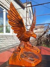 ORIGINAL Eagle Vintage Sculpture USSR Hand carved Home decor 1950 Wooden figurin for sale  Shipping to South Africa