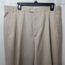 Pantalones de vestir para hombre Zanella 36 caqui beige hechos en Italia, usado segunda mano  Embacar hacia Argentina