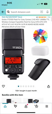 Godox TT350S Flash Speedlite for Sony Camera, 2.4G Wireless GN36 1/8000s HSS TTL, used for sale  Shipping to South Africa