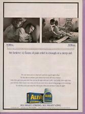 1998 aleve cápsulas analgésico página de publicidad impresa revista AD, usado segunda mano  Embacar hacia Argentina