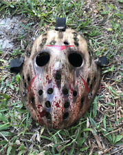 Wooden splatter Jason Voorhees custom hand painted mask for sale  Spring Hill