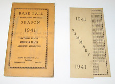 1941 MLB Béisbol Oficial Puntuaciones y Totales folleto + Resumen, Vendedor Silencioso segunda mano  Embacar hacia Argentina