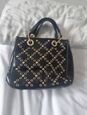 Black studded handbag for sale  BANBURY