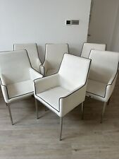 Dining chairs white for sale  HORLEY