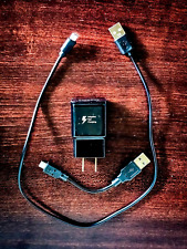 2 cables cargador micro USB macho A a micro B negro y 1 cargador rápido Samsung Adapt segunda mano  Embacar hacia Argentina