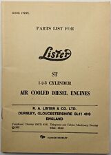 Lista de peças de instruções originais Lister, motores diesel ST 1, 2 e 3 cilindros comprar usado  Enviando para Brazil