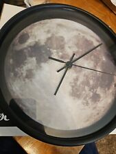 Usado, Relógio de parede analógico Moon Surface 10" | Presente de tempo de círculo redondo  comprar usado  Enviando para Brazil