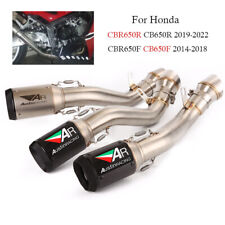 Sistema de tubulação média silenciador carbono pontas de escape para Honda CBR650F CB650F 2014-2018 comprar usado  Enviando para Brazil