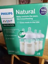 Philips Avent Glass Baby Bottles 8oz Pack Of 4 NIB for sale  Shipping to South Africa