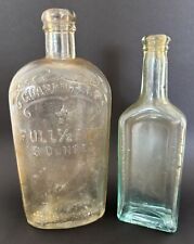 Lote de 2 botellas antiguas vintage frasco de whisky de media pinta y medicina Castoria segunda mano  Embacar hacia Argentina