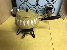 Used, Catherineholm Green Lotus Enamelware Fondue Pot Burner Norway for sale  Shipping to South Africa