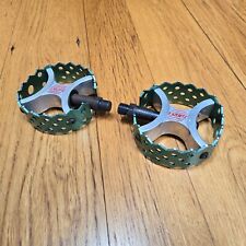 Crupi Round 9/16" Pedals Mid School BMX Racing Green Cages for sale  Shipping to South Africa