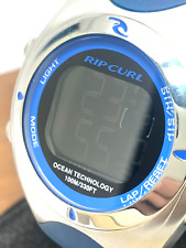 Relógio unissex Rip Curl A2033G surf quartzo digital pulseira de borracha azul 35mm raro, usado comprar usado  Enviando para Brazil