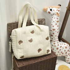 Cream Quilted Baby Bear Changing Nappy Diaper Bag NEW for sale  Shipping to South Africa