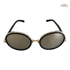 Óculos de sol redondo autêntico Jimmy Choo preto/dourado espelho ANDIE/S J7QM3, usado comprar usado  Enviando para Brazil