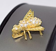 Broche assinado DE Bee Bug ouro 14K lindo brilhante cintilante pesado  comprar usado  Enviando para Brazil