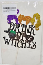 Topper de pastel de brujas Drink Up, fiesta, Halloween segunda mano  Embacar hacia Argentina