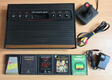 CONSOLA LEÑOSA ATARI 2600 6 INTERRUPTORES (AV-MODDED) + HDMI + 5 JUEGOS segunda mano  Embacar hacia Argentina