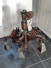 Old wooden chandelier d'occasion  Expédié en Belgium