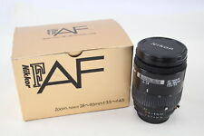 Lente de câmera Nikon AF Nikkor 28-85mm foco automático com caixa funcionando mecanicamente comprar usado  Enviando para Brazil