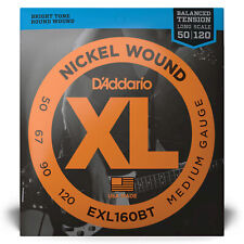 D'Addario 1 conjunto EXL160BT cordas de baixo de níquel tensão balanceada 0,050-0,120 médio, usado comprar usado  Enviando para Brazil