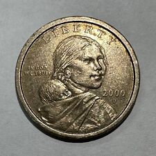 Moneda de un dólar D Sacagawea 2000 Liberty color oro circulada  segunda mano  Embacar hacia Argentina