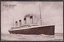 1915 RMS OLYMPIC WHITE STAR LINE PASSENGER SHIP REAL PHOTO POSTCARD for sale  Shipping to Ireland