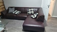 Corner unit leather for sale  MANCHESTER