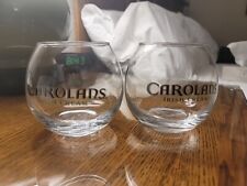 Juego de 2 vasos de bar de cócteles de licor de whisky crema irlandés Carolans segunda mano  Embacar hacia Argentina