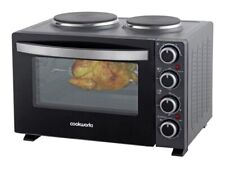 Cookworks 2500W 28L All-In-One Mini Oven With 2 Hob - Black  for sale  Shipping to South Africa
