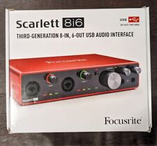 Interfaz de audio USB de 2 canales Focusrite Scarlett 8i6 - SCARLETT-8I6-3a generación segunda mano  Embacar hacia Argentina