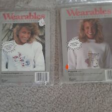 2 Wearables kits. Huggable & Comedy and Tragedy tear-a-way counted cross stitch., usado comprar usado  Enviando para Brazil