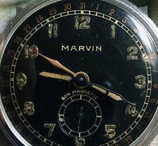 Wrist Watch Military Marvin Date Pointer Very Rare 34mm na sprzedaż  PL