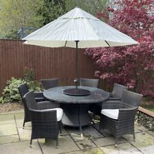 brown rattan dining set for sale  GLOSSOP