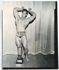 Foto publicada vintage 1948 4x5 lenda do fisiculturista Steve Reeves CECIL CHARLES comprar usado  Enviando para Brazil